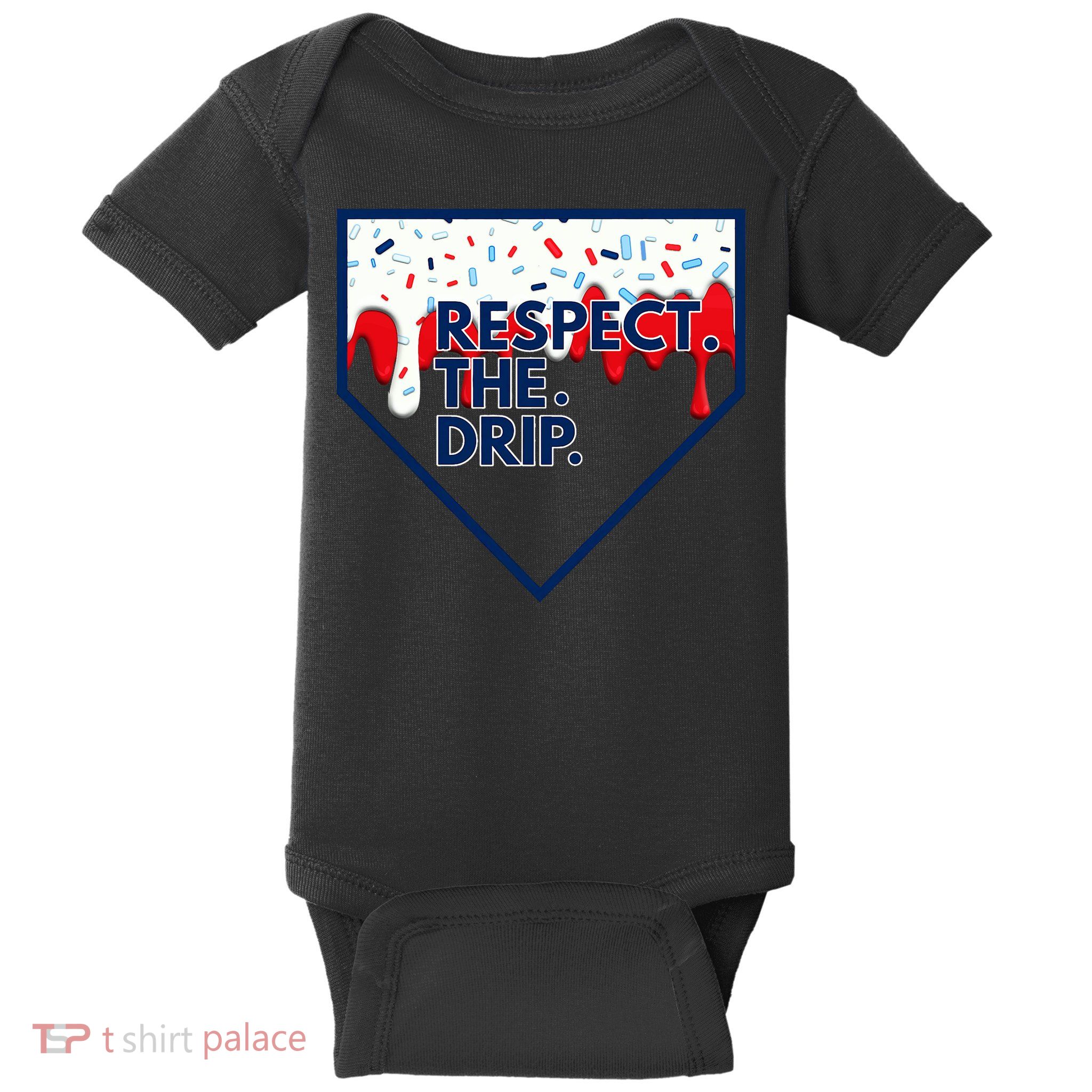 Respect Drip For Ice Cream Spinkle Baby Bodysuit