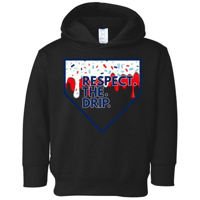 Respect Drip For Ice Cream Spinkle Toddler Hoodie