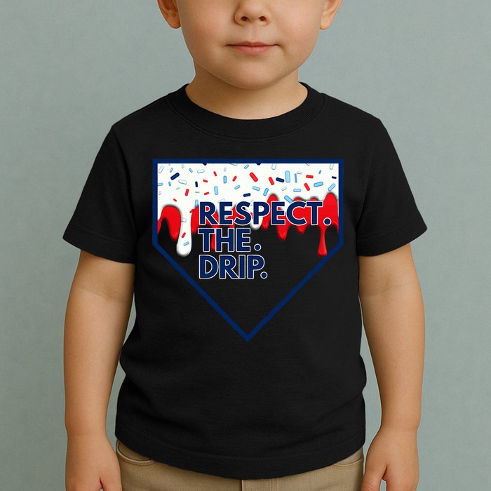 Respect Drip For Ice Cream Spinkle Toddler T-Shirt
