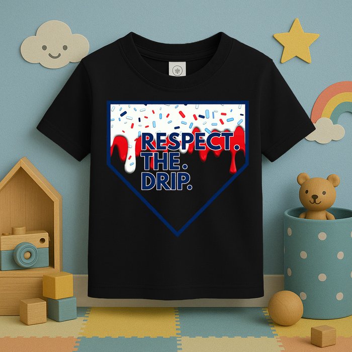 Respect Drip For Ice Cream Spinkle Toddler T-Shirt