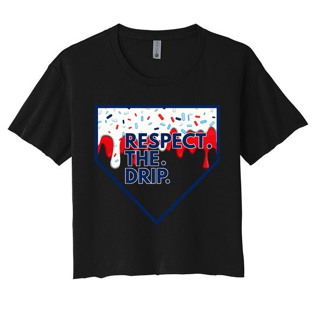 Respect Drip For Ice Cream Spinkle Crop Top