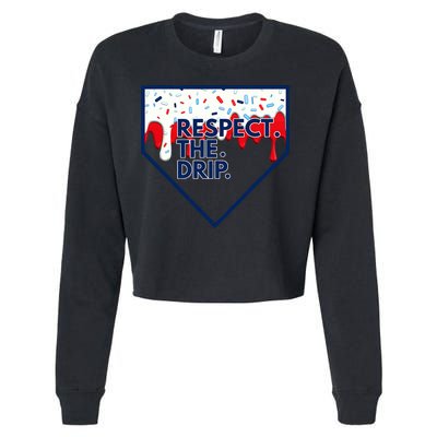 Respect Drip For Ice Cream Spinkle Cropped Pullover Crew