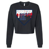 Respect Drip For Ice Cream Spinkle Cropped Pullover Crew