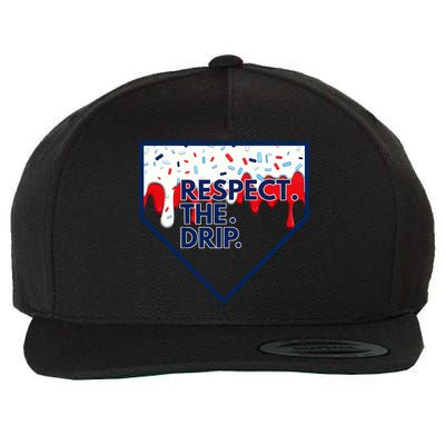 Respect Drip For Ice Cream Spinkle Wool Snapback Cap
