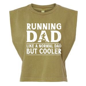 Running Dad Funny Marathon Runner FatherS Day Gift Garment-Dyed Women's Muscle Tee