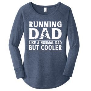 Running Dad Funny Marathon Runner FatherS Day Gift Women's Perfect Tri Tunic Long Sleeve Shirt