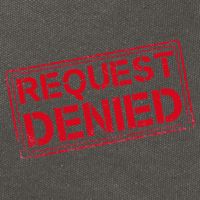 Request Denied Funny Dad Gift For Father On Fathers Day Cotton Canvas Backpack