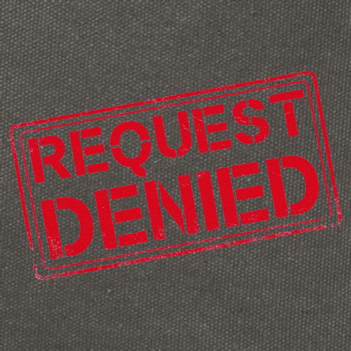 Request Denied Funny Dad Gift For Father On Fathers Day Cotton Canvas Backpack