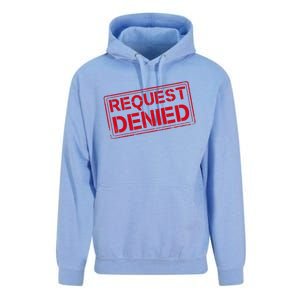 Request Denied Funny Dad Gift For Father On Fathers Day Unisex Surf Hoodie