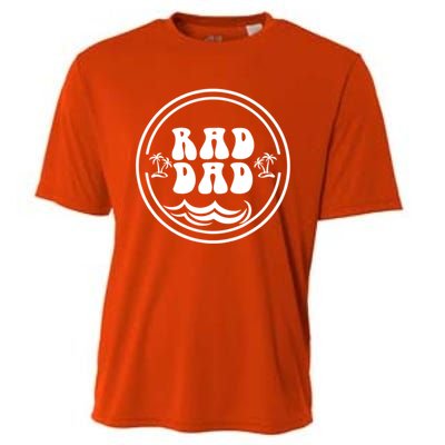 Rad Dad Funny FatherS Day Gift Cooling Performance Crew T-Shirt