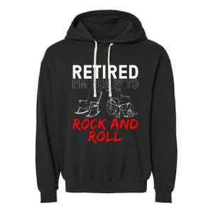 Retirement Design For Retired Garment-Dyed Fleece Hoodie