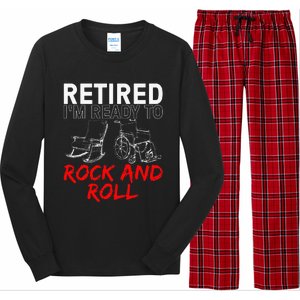 Retirement Design For Retired Long Sleeve Pajama Set