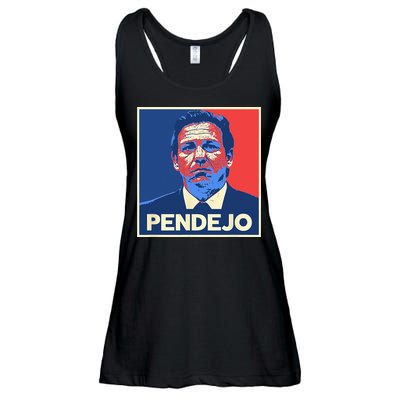 Ron DeSantis Florida Governor Pendejo Anti Desantis Ladies Essential Flowy Tank