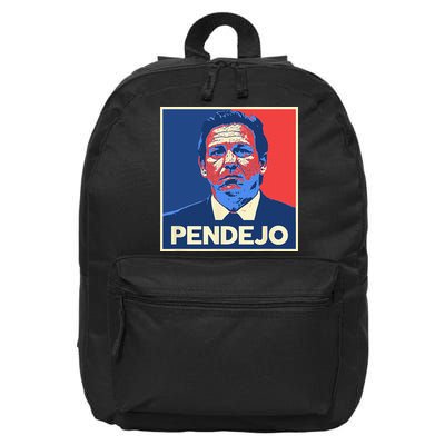 Ron DeSantis Florida Governor Pendejo Anti Desantis 16 in Basic Backpack