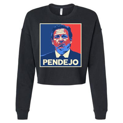 Ron DeSantis Florida Governor Pendejo Anti Desantis Cropped Pullover Crew