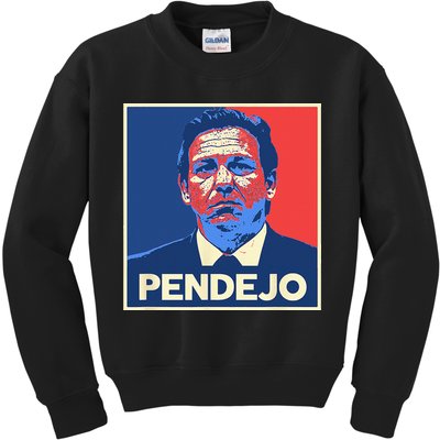 Ron DeSantis Florida Governor Pendejo Anti Desantis Kids Sweatshirt
