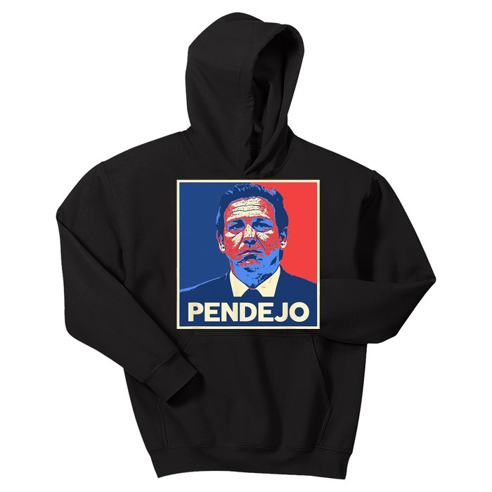 Ron DeSantis Florida Governor Pendejo Anti Desantis Kids Hoodie