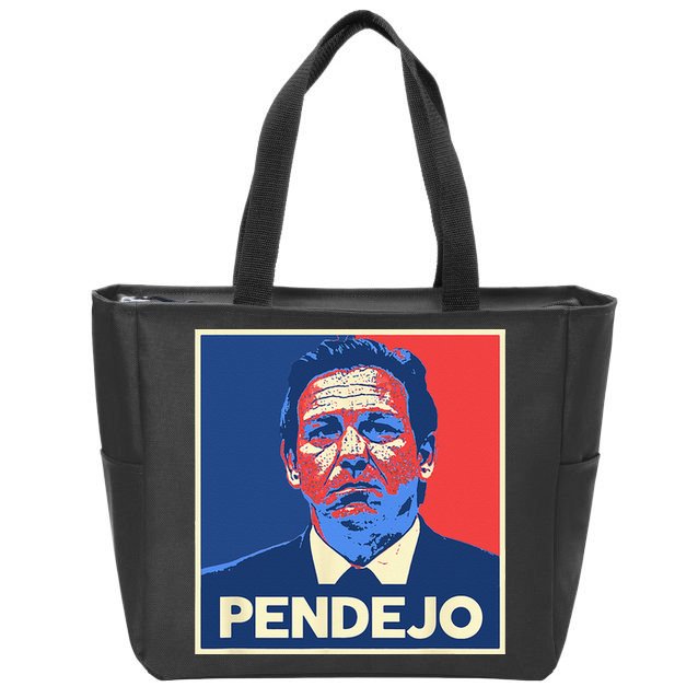 Ron DeSantis Florida Governor Pendejo Anti Desantis Zip Tote Bag