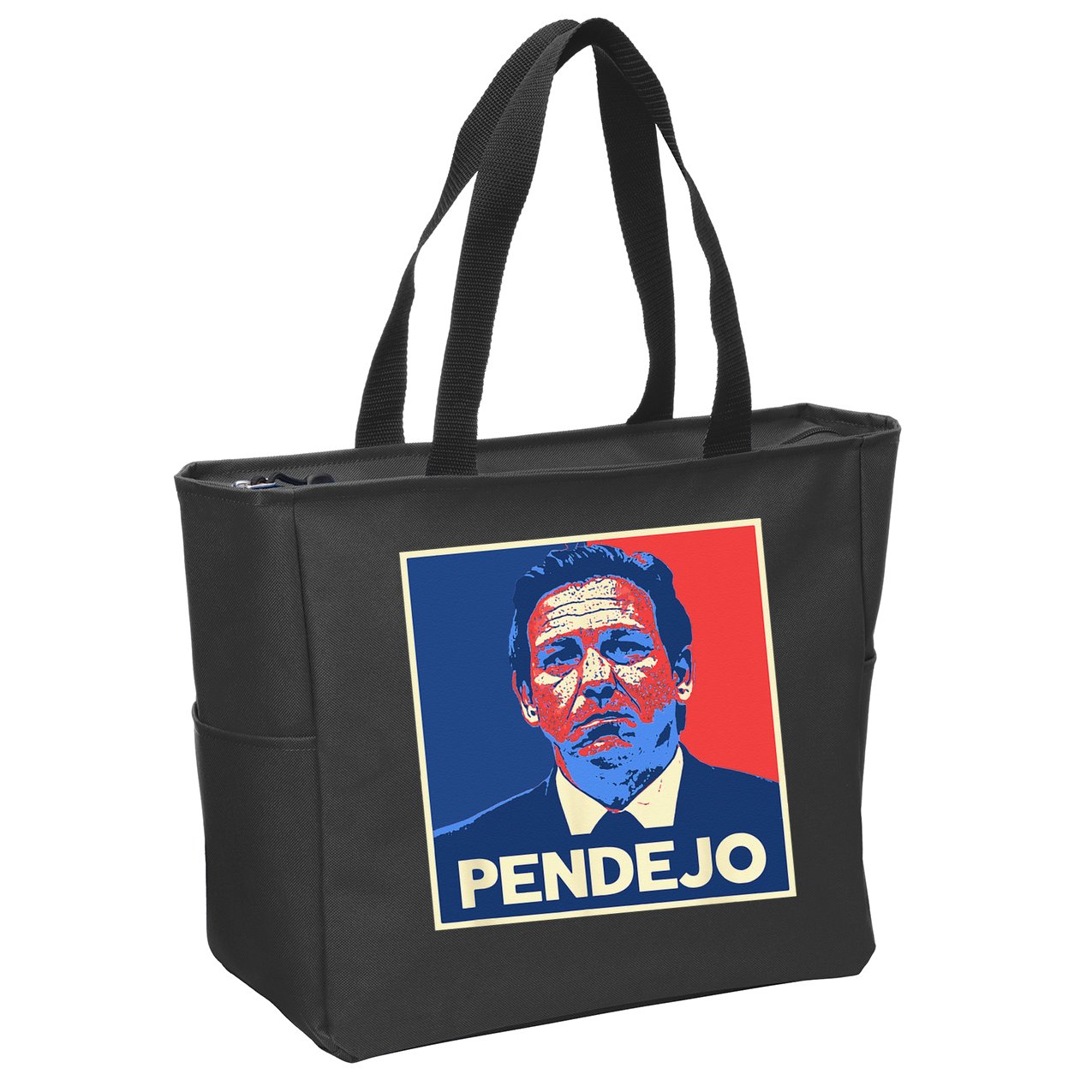 Ron DeSantis Florida Governor Pendejo Anti Desantis Zip Tote Bag