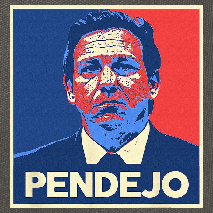 Ron DeSantis Florida Governor Pendejo Anti Desantis Cotton Canvas Backpack