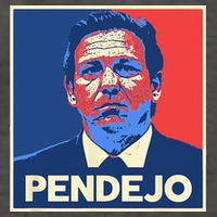 Ron DeSantis Florida Governor Pendejo Anti Desantis Vector Backpack