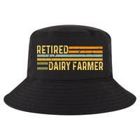 Retired Dairy Farmer Distressed Retirement Retire Cow Cattle Cool Comfort Performance Bucket Hat