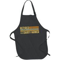 Retired Dairy Farmer Distressed Retirement Retire Cow Cattle Apron
