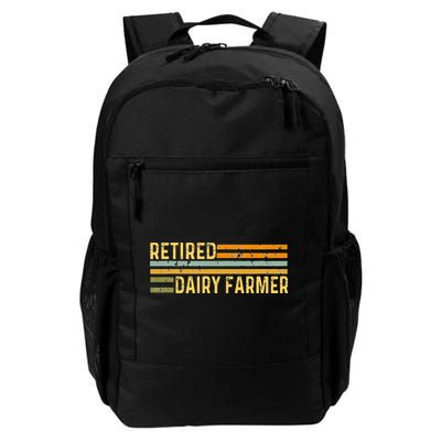 Retired Dairy Farmer Distressed Retirement Retire Cow Cattle Backpack