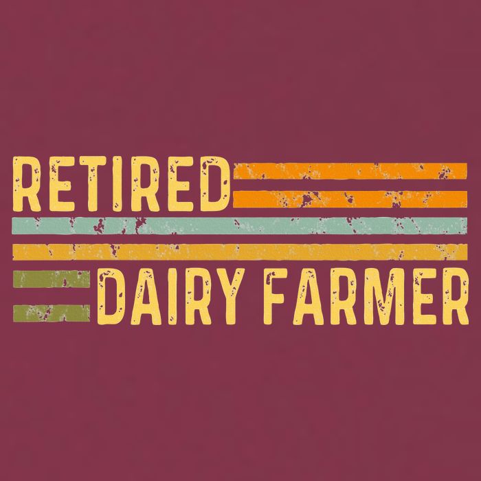 Retired Dairy Farmer Distressed Retirement Retire Cow Cattle 16oz Travel Tumbler