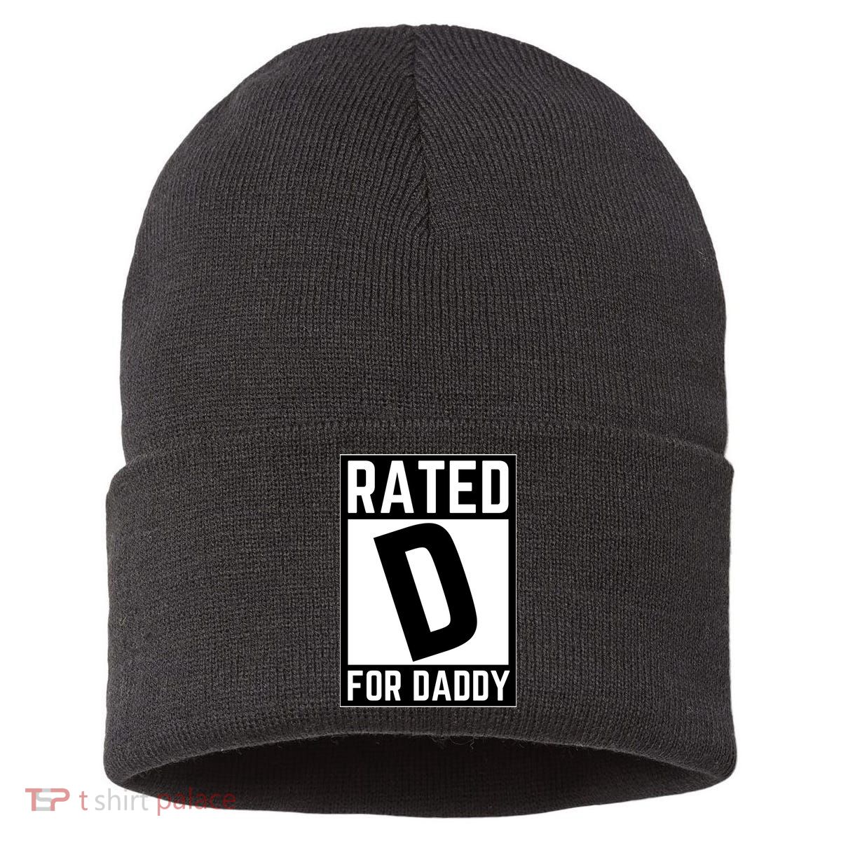 Rated D For Daddy Sustainable Knit Beanie