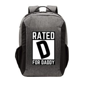 Rated D For Daddy Vector Backpack