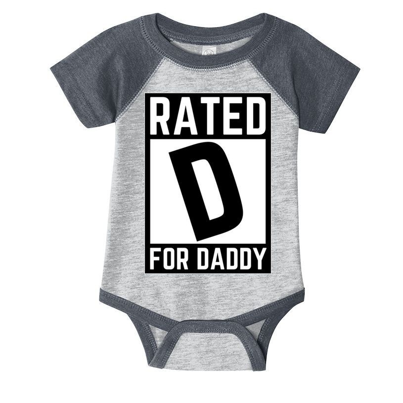 Rated D For Daddy Infant Baby Jersey Bodysuit