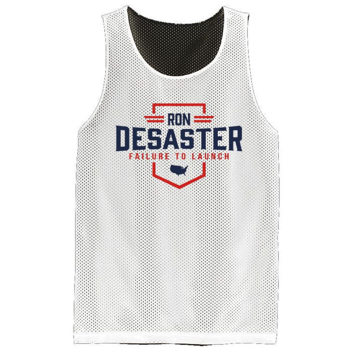 Ron DeSaster Failure To Launch Ron DeSantis For President 2024 Mesh Reversible Basketball Jersey Tank