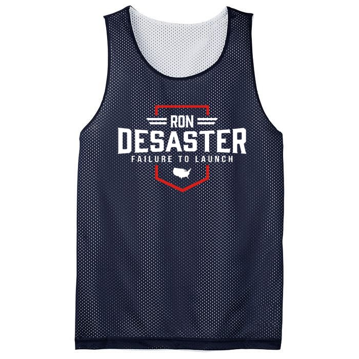 Ron DeSaster Failure To Launch Ron DeSantis For President 2024 Mesh Reversible Basketball Jersey Tank