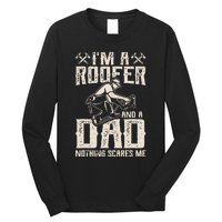 Roofer Dad Funny Roofing Novelty Long Sleeve Shirt