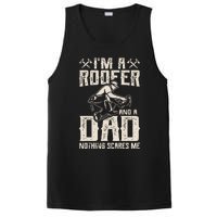 Roofer Dad Funny Roofing Novelty PosiCharge Competitor Tank