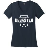 Ron DeSaster Failure To Launch Ron DeSantis For President 2024 Women's V-Neck T-Shirt