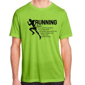 Running Definition Funny Marathon Runner Graphic Gift Adult ChromaSoft Performance T-Shirt