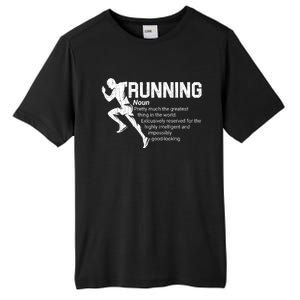 Running Definition Funny Marathon Runner Graphic Gift Tall Fusion ChromaSoft Performance T-Shirt