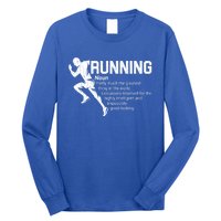 Running Definition Funny Marathon Runner Graphic Gift Long Sleeve Shirt