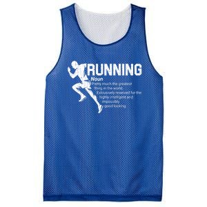 Running Definition Funny Marathon Runner Graphic Gift Mesh Reversible Basketball Jersey Tank