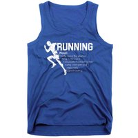 Running Definition Funny Marathon Runner Graphic Gift Tank Top