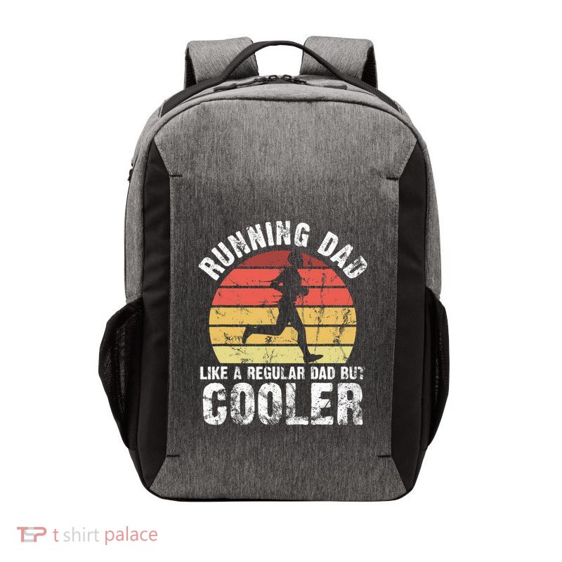 Running Dad FatherS Day Marathon Fitness Design Gift Vector Backpack