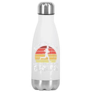 Running Dad FatherS Day Marathon Fitness Design Gift Stainless Steel Insulated Water Bottle