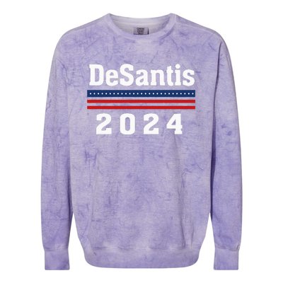 Ron DeSantis for President 2024 Election Proud Republican Colorblast Crewneck Sweatshirt