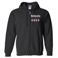 Ron DeSantis for President 2024 Election Proud Republican Full Zip Hoodie