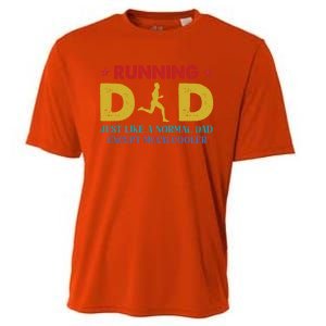 Running Dad Funny Marathon Runner FatherS Day Gift Cooling Performance Crew T-Shirt