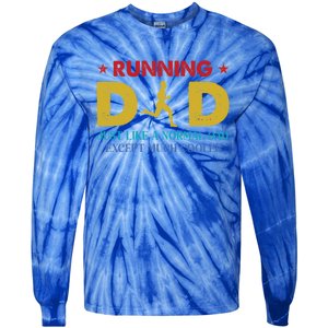 Running Dad Funny Marathon Runner FatherS Day Gift Tie-Dye Long Sleeve Shirt