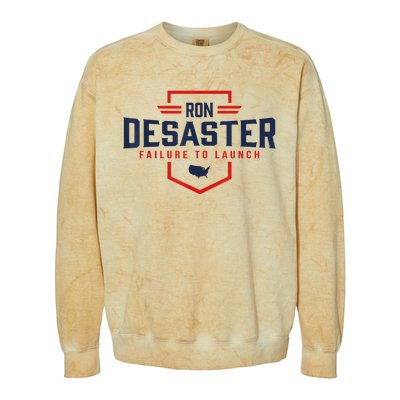 Ron DeSaster Failure To Launch Ron DeSantis For President 2024 Colorblast Crewneck Sweatshirt