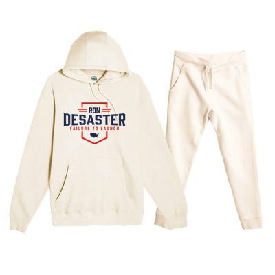 Ron DeSaster Failure To Launch Ron DeSantis For President 2024 Premium Hooded Sweatsuit Set